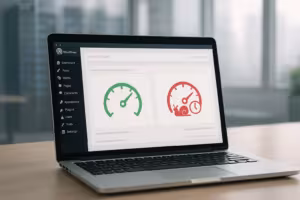 WordPress prestaties inconsistentie met slechte hosting visueel weergegeven