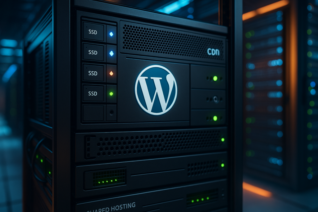 Współdzielony serwer hostingowy WordPress o wysokiej wydajności w centrum danych
