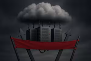 Cloud hosting scaling with limits and blockades