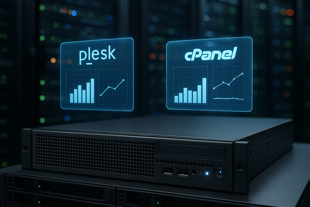 Confronto del carico del server con i pannelli di controllo Plesk e cPanel