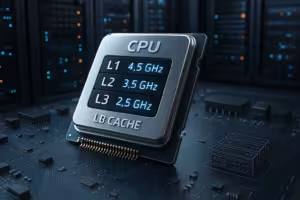 Architektura procesora z pamięcią podręczną i częstotliwością taktowania dla serwerów internetowych