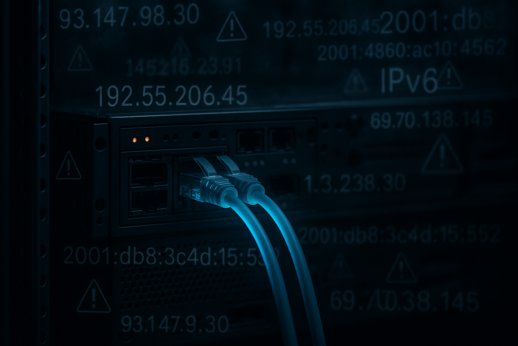 Server con problemi di hosting IPv6 nel data center