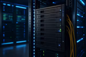 Moderner Managed Server in Rechenzentrum für hohe Performance