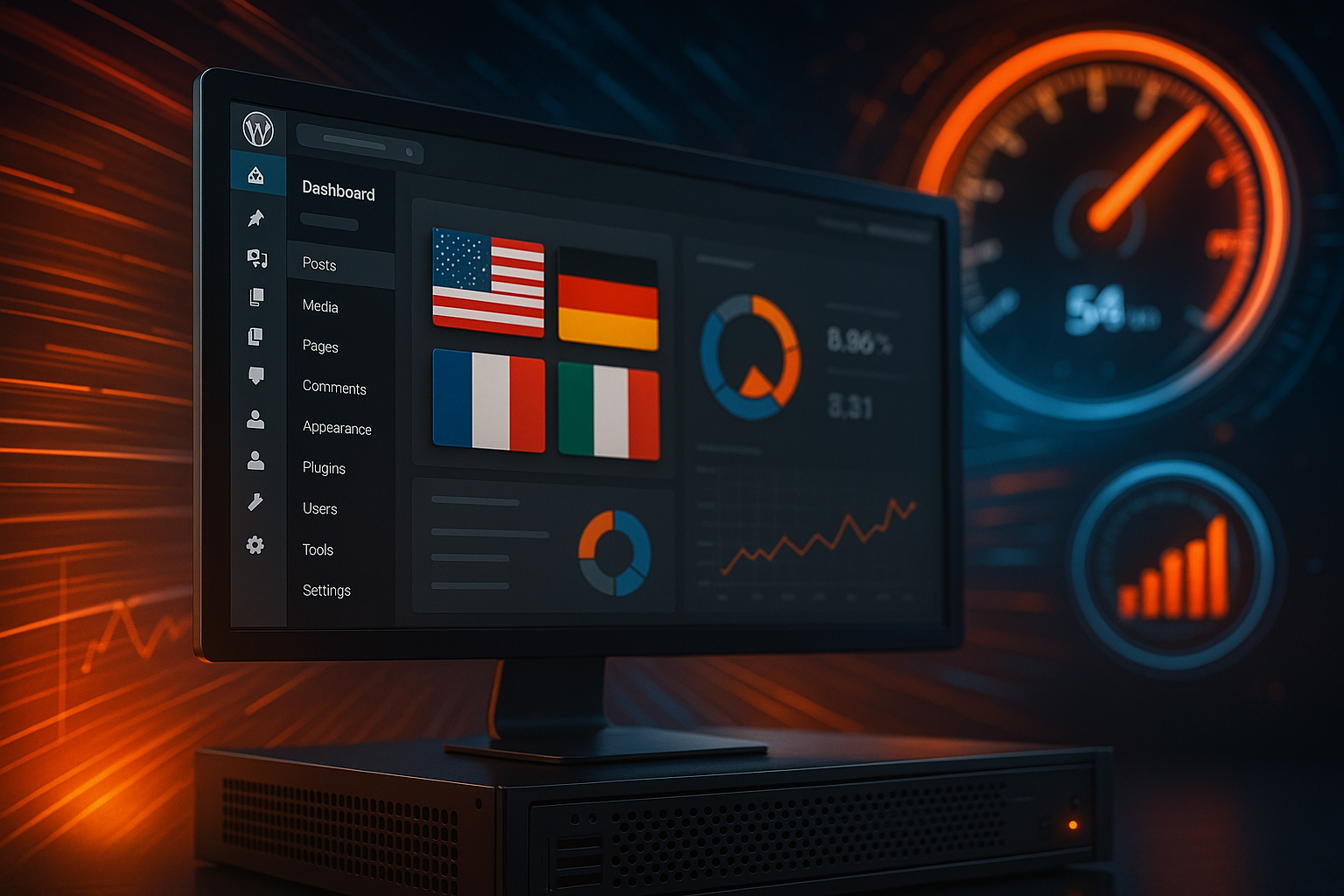 WordPress Multilingual Plugins Performance Graphic
