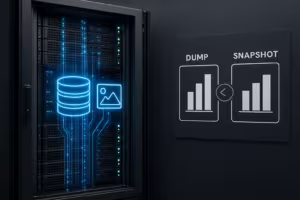 Vergelijking van databasedump- en snapshotback-upmethoden