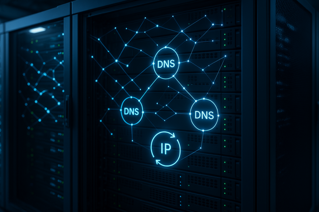 Equilibrio de carga DNS Round Robin en servidores del centro de datos