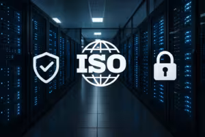 Bezpieczne centrum danych z certyfikatem ISO dla hostingu internetowego