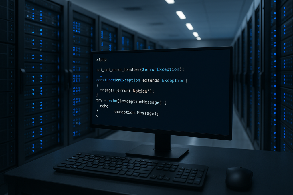 Gestione degli errori PHP nella sala server di hosting per una produzione stabile
