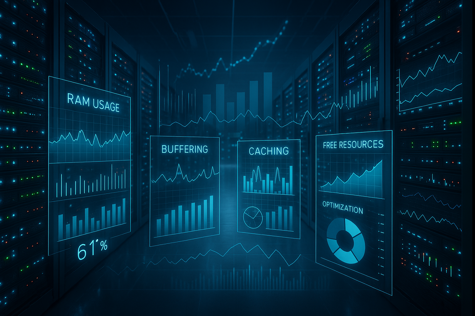 Server RAM usage in hosting: optimizing buffers, cache and free ...