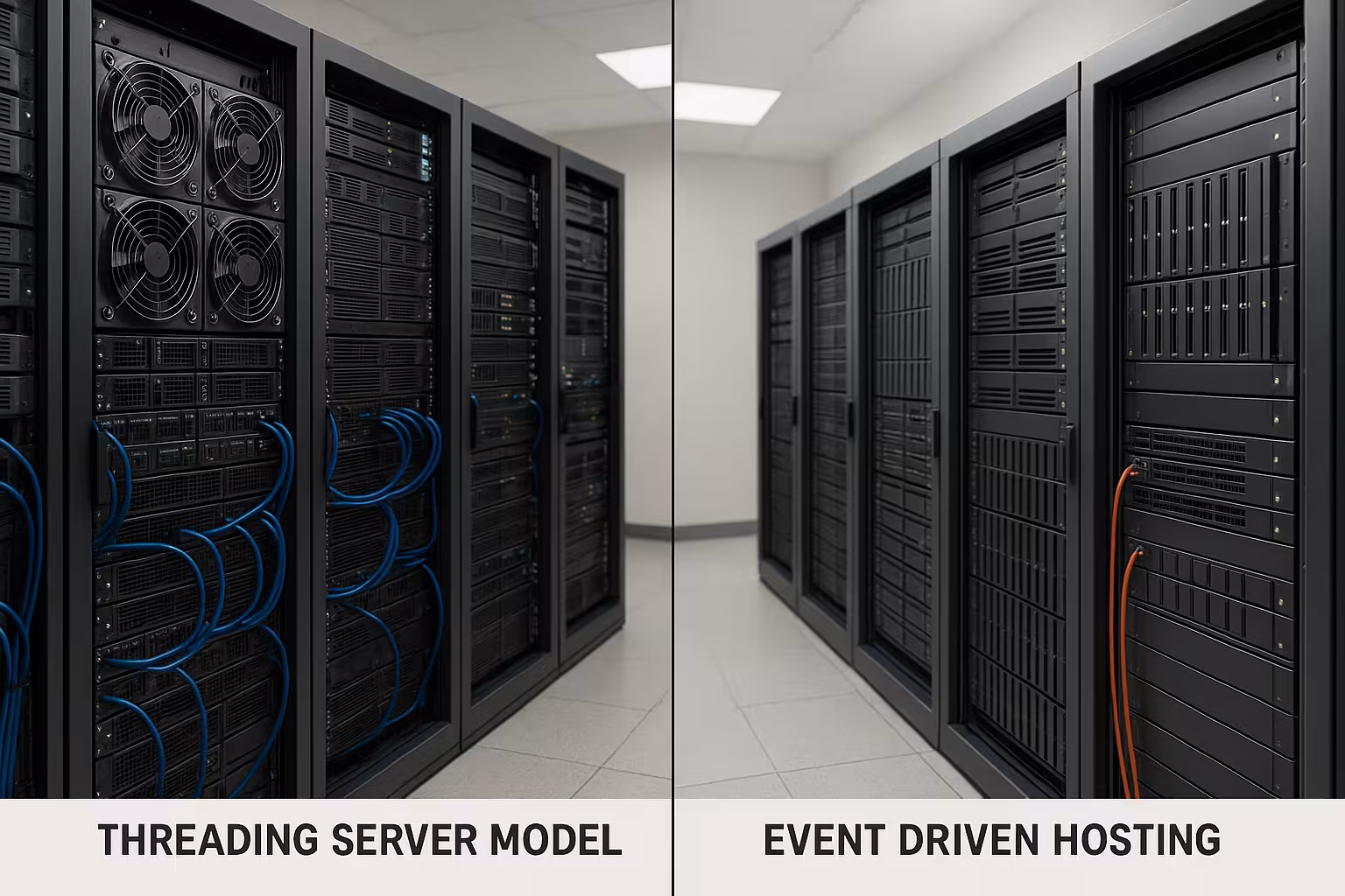 Porównanie architektur hostingowych: Threading vs Event Driven