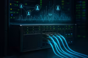 Server with connection limits and simultaneous connections in web hosting