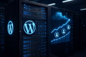 WordPress High Traffic Hosting Server mit Skalierung für hohe gleichzeitige Nutzer