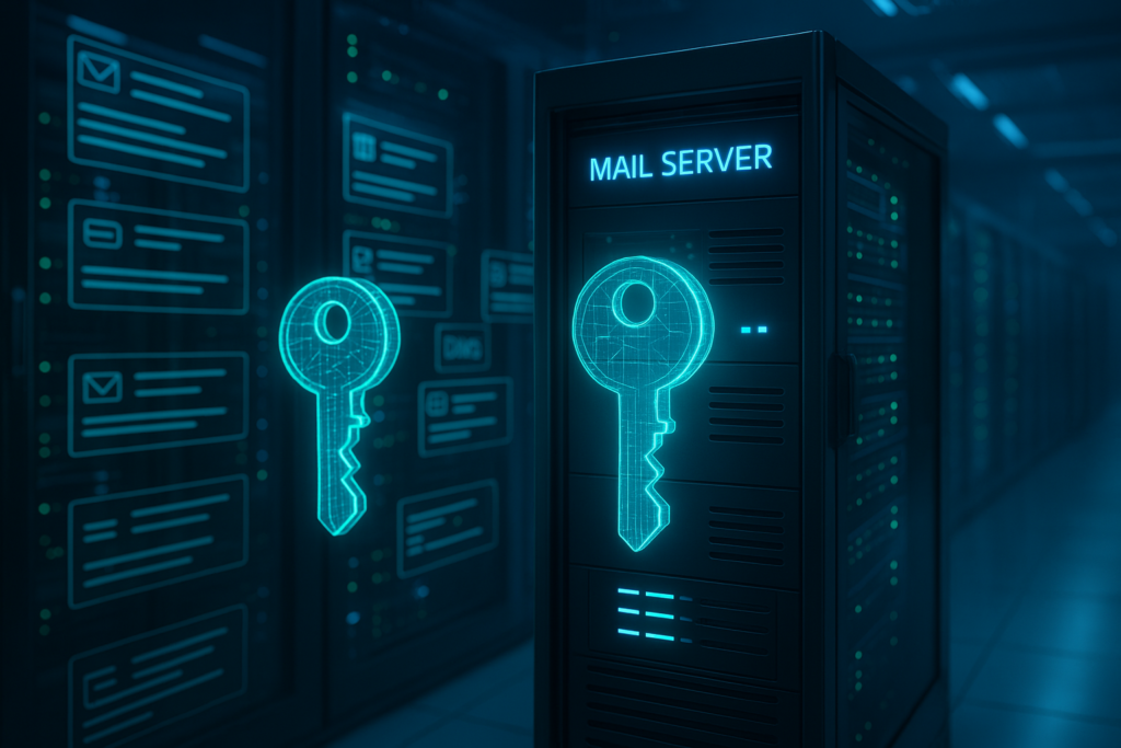 Почтовый сервер с ротацией ключей DKIM для безопасной аутентификации электронной почты