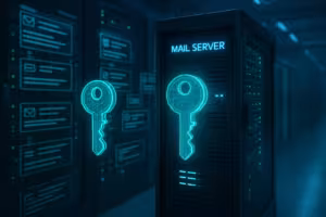 E-postserver med DKIM-nyckelrotation för säker autentisering av e-post