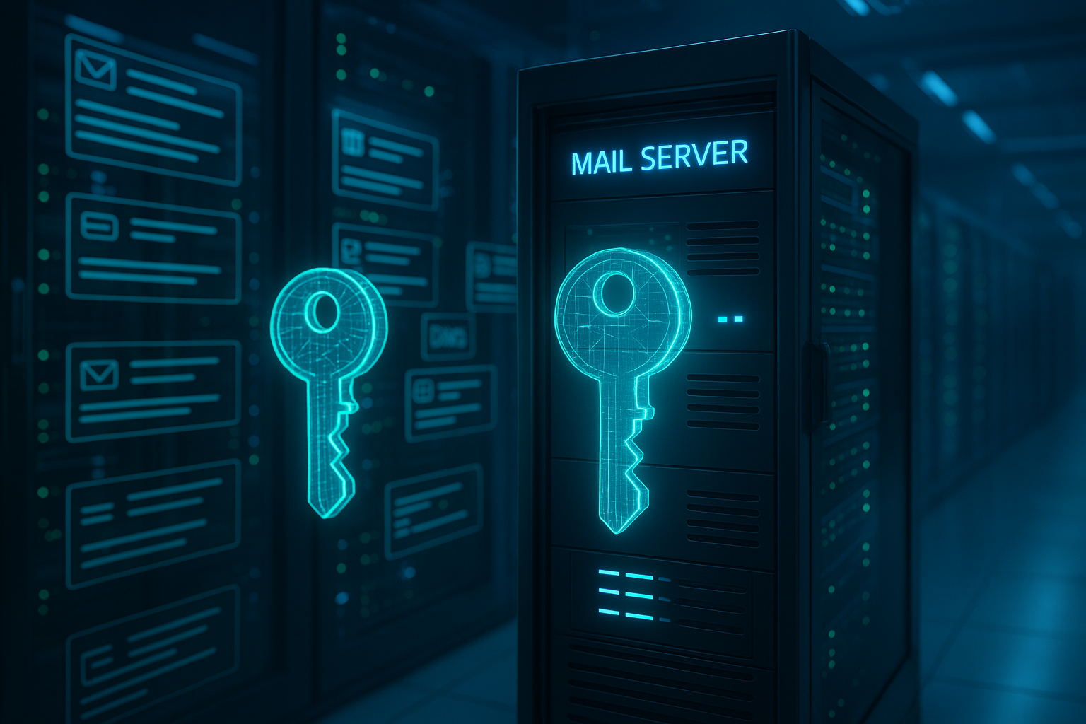 Mailserver met DKIM-sleutelrotatie voor veilige e-mailverificatie