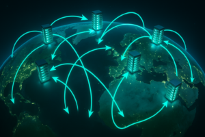 Distribuzione globale del carico DNS con server in tutto il mondo