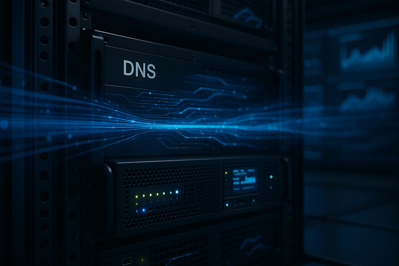 Fotorealistische afbeelding van DNS-queryminimalisatie en prestatie-effecten