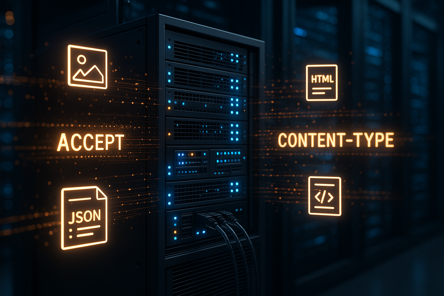 Negoziazione di contenuti HTTP su server di web hosting con formati di risposta dinamici