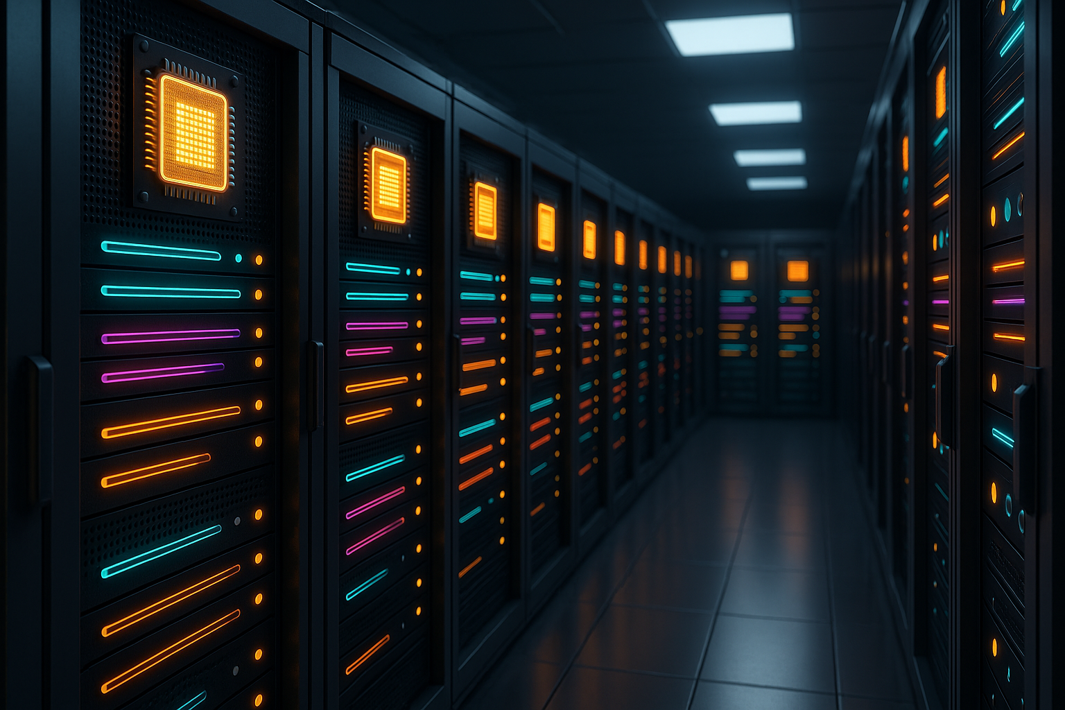 Server Process Scheduling mit Prioritätswarteschlangen visualisiert