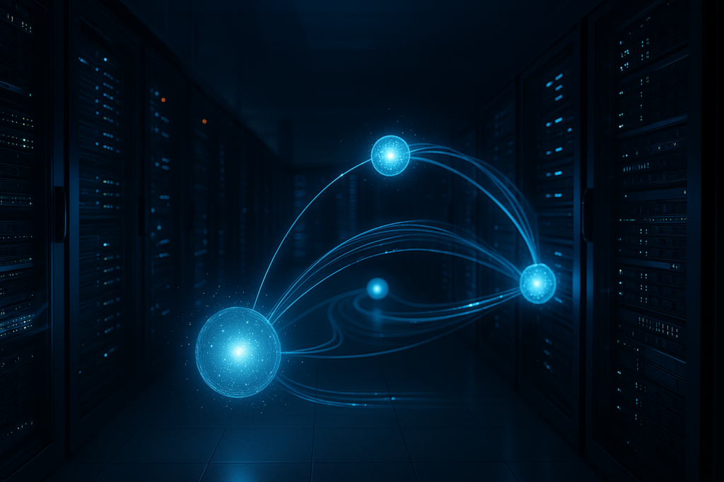 Центр обработки данных с DNS-серверами и визуализацией трафика данных для рекурсивных разрешителей