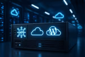 Servidor para alojamento WordPress sem cabeça com arquitetura API-first