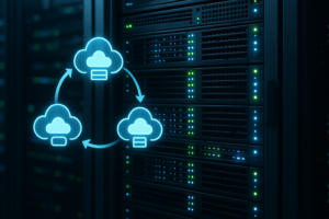 Server fotorealistico con visualizzazione delle politiche del ciclo di vita dello storage degli oggetti