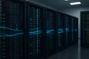 Datacenter met onderling verbonden databaseservers voor een replicatietopologie