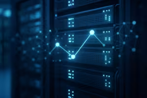 Serverracks med visualiseret DNS resolver prefetching og cache-optimering