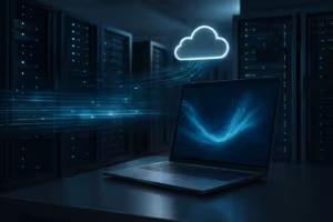 Modern server infrastructure for AI hosting and API operations