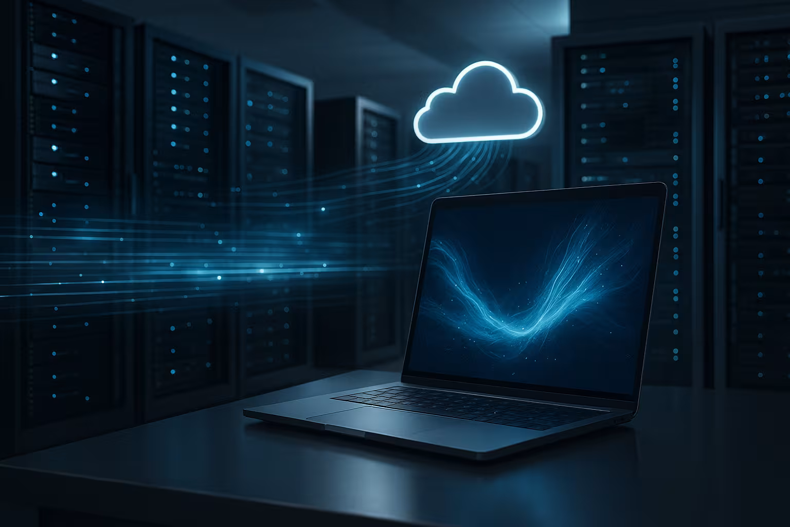 Infraestrutura de servidores moderna para alojamento de IA e operação de API