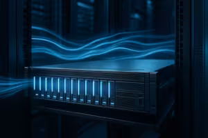 Server moderni con storage NVMe nel data center
