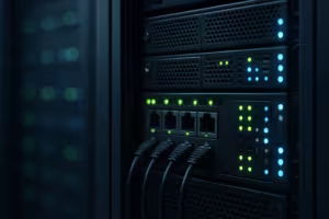 TLS暗号化と完全前方秘匿を備えたデータセンターのサーバーラック
