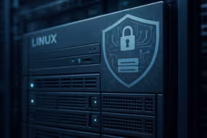 Сервер хостинга Linux с упрочнённым ядром в центре обработки данных