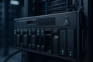 Linux-hostingservrar med optimerade Ext4-filsystem i datacentret