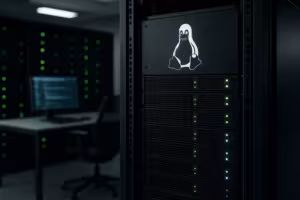 Современный сервер на базе Linux в центре обработки данных с акцентом на применение исправлений в режиме реального времени без перезагрузки