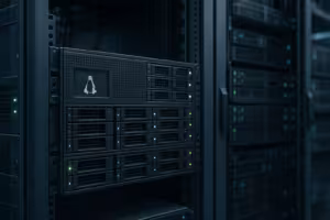Сервер базы данных Linux с оптимизированным параметром vm.max_map_count в центре обработки данных