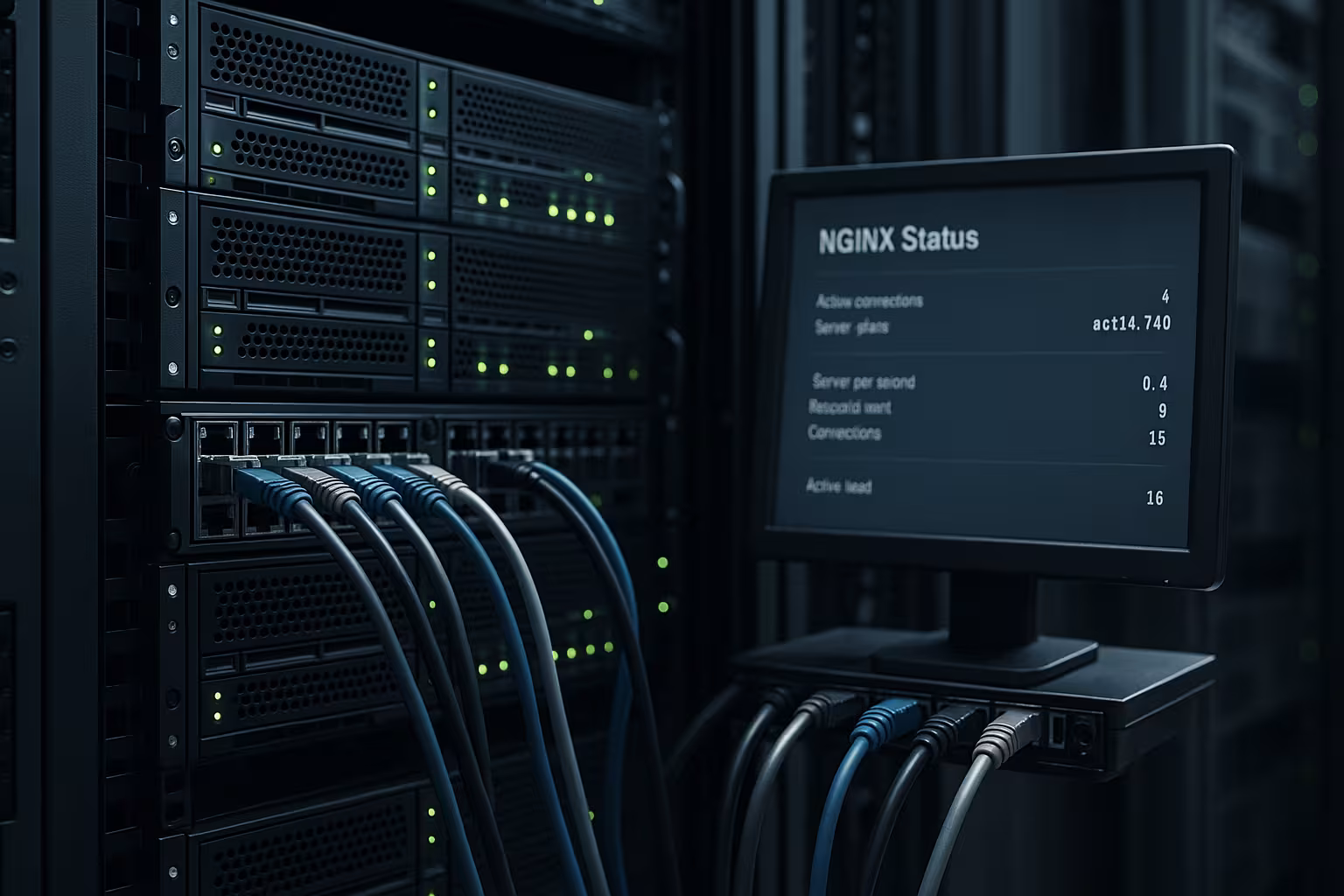 Moderne NGINX-webserver med optimeret netværksoverførsel via sendfile og tcp_nopush
