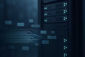 Visualisering af en Redis-cache med servere og datastrømme til illustration af LFU- og LRU-eviction-politikker