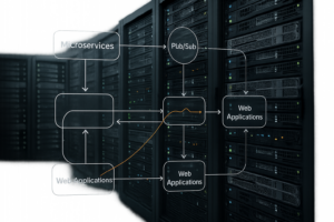 Modernt serverrum med dataströmmar för Redis Pub Sub