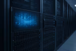 NVMe-serverrack med XFS-filsystem för hög prestanda