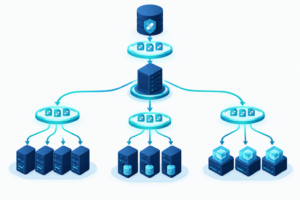 Centrale patchdistributie met gelaagde groepen voor verschillende hostingservers
