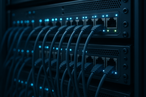 NGINX-webserver med optimerede keepalive-forbindelser i et moderne datacenter